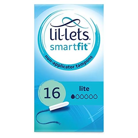 Lil-Lets Non-Applicator Lite Tampons, 1 Pack of 16, Light Flow Cover