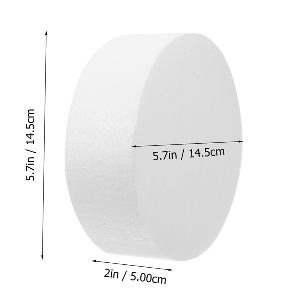 Housoutil Floral Foam Blocks 5pcs Round Foam Circles for DIY Cake Decorations Parties Celebrations