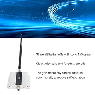 Yinhing Signal de Téléphone Portable Signal pour Le Home Office Repeater Enhancer Booste 4G LTE 5G Les Opérateurs jusqu'à 150 Utilisateurs avec des Antennes à Gain élevé (Prise UE)