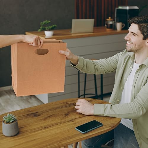 Prime Line Packaging 850047861566 Brown Paper Bags With Handles thumb #2