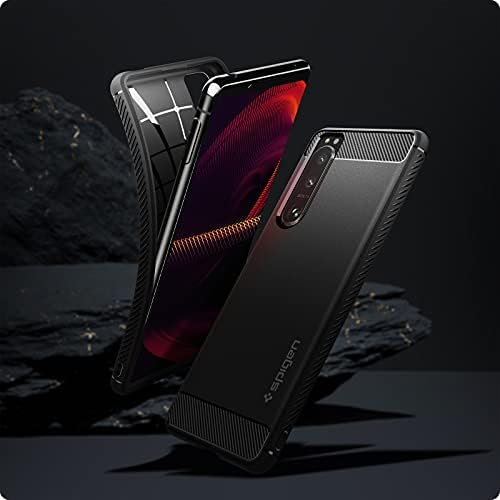 Spigen Rugged Armor Case Compatible with Sony Xperia 5 III - Matte Black