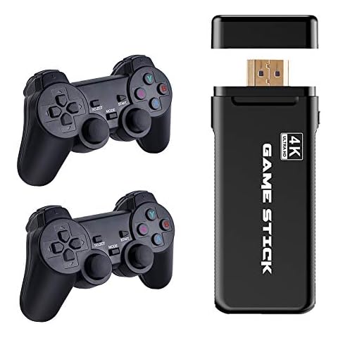 USB Wireless Console Game Stick, Video Game Console HDMI Output Dual Player Built-in 3500 Classic Games 8 Bit Mini Retro Controller for PC/Android Phones/Tablets/TV Box, Gift for Adults and Children Cover