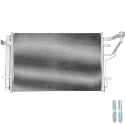 Image of Air Conditioning A /C Condenser Compatible with Hyundai Elantra 2007-2010# 3591, CN3591PFC, 976062H010, 976062H000