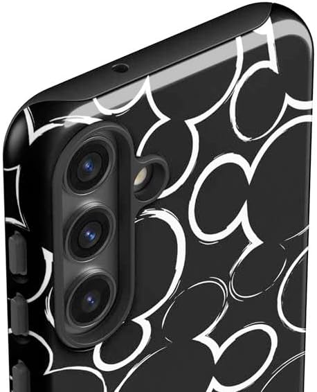 Skinit Impact Phone Case Compatible with Galaxy S24 - Officially Licensed Disney Mickey Mouse Logo Pattern Design