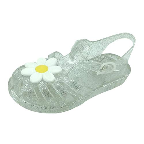 Kids Girl Boy PVC Sandals Comfort Summer Outdoor Casual Beach Shoes Flower Anti Slip Rubber Sole Sandals for 2-10Years