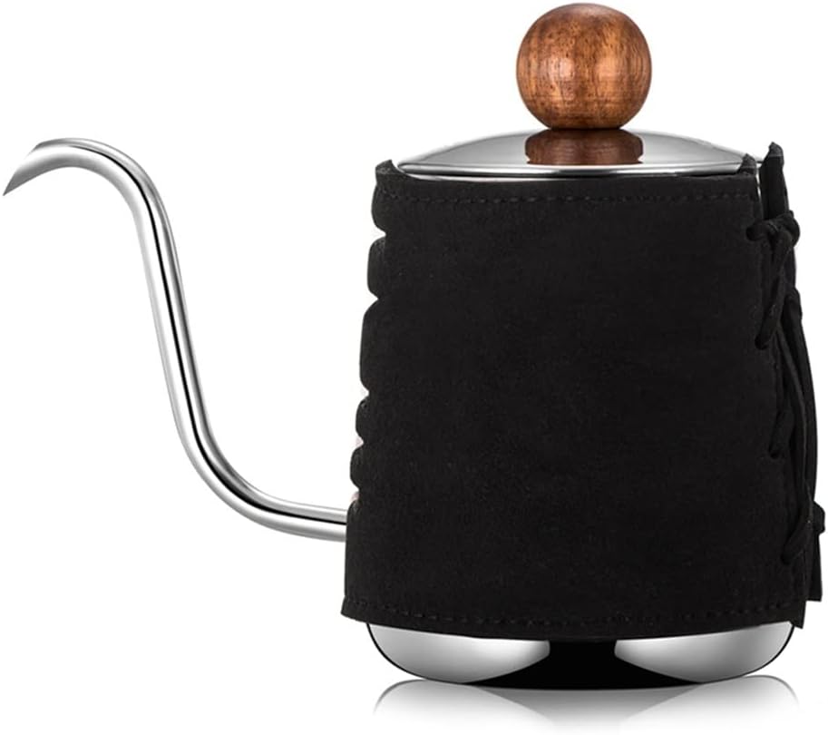 350ml Pour Over Coffee Kettle Anti-Hot Handleless Drip Wrapped With Gooseneck Spout Tea Pot