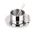 Bluelasers Stainless Steel Coffee Cup Set Espresso Cup Cappuccino Cups Coffee Mug with Spoon and Saucer