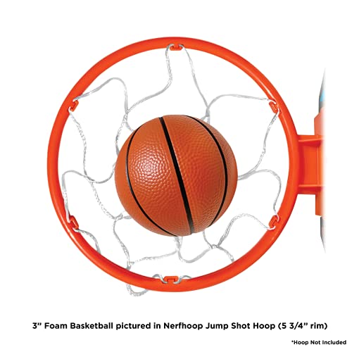 Soft Foam Mini Basketball - 3\" Ball for Nerf Hoops & Indoor Play - Durable & Lightweight, Textured Surface, Compatible with Nerf Hoop - Set of Multi-Pack Balls for Swishing & Practicing Basketballs