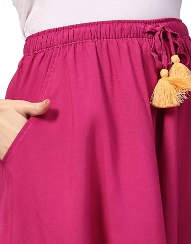 Image of B STORIES Women's Viscose Printed Lounge Culotte Shorts (Pack of 2)