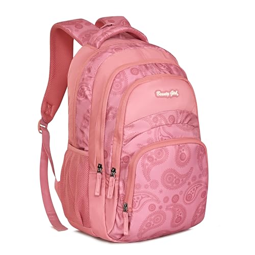 Image of BEAUTY GIRLS BY HOTSHOT FLORAL 1594|SCHOOL BAG|TUTION BAG|COLLEGE BACKPACK|LARGE SIZE|WATER RESISTANT|19 INCH|FOR GIRLS & WOMEN|36 LITERS BACKPACK