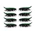 yisily Wiederverwendbare Eyeliner- und Wimpern-Aufkleber, Eyeliner-Aufkleber, falsche Wimpern wasserdichtes Stock auf Eyeliner Lidschatten Makeup Green