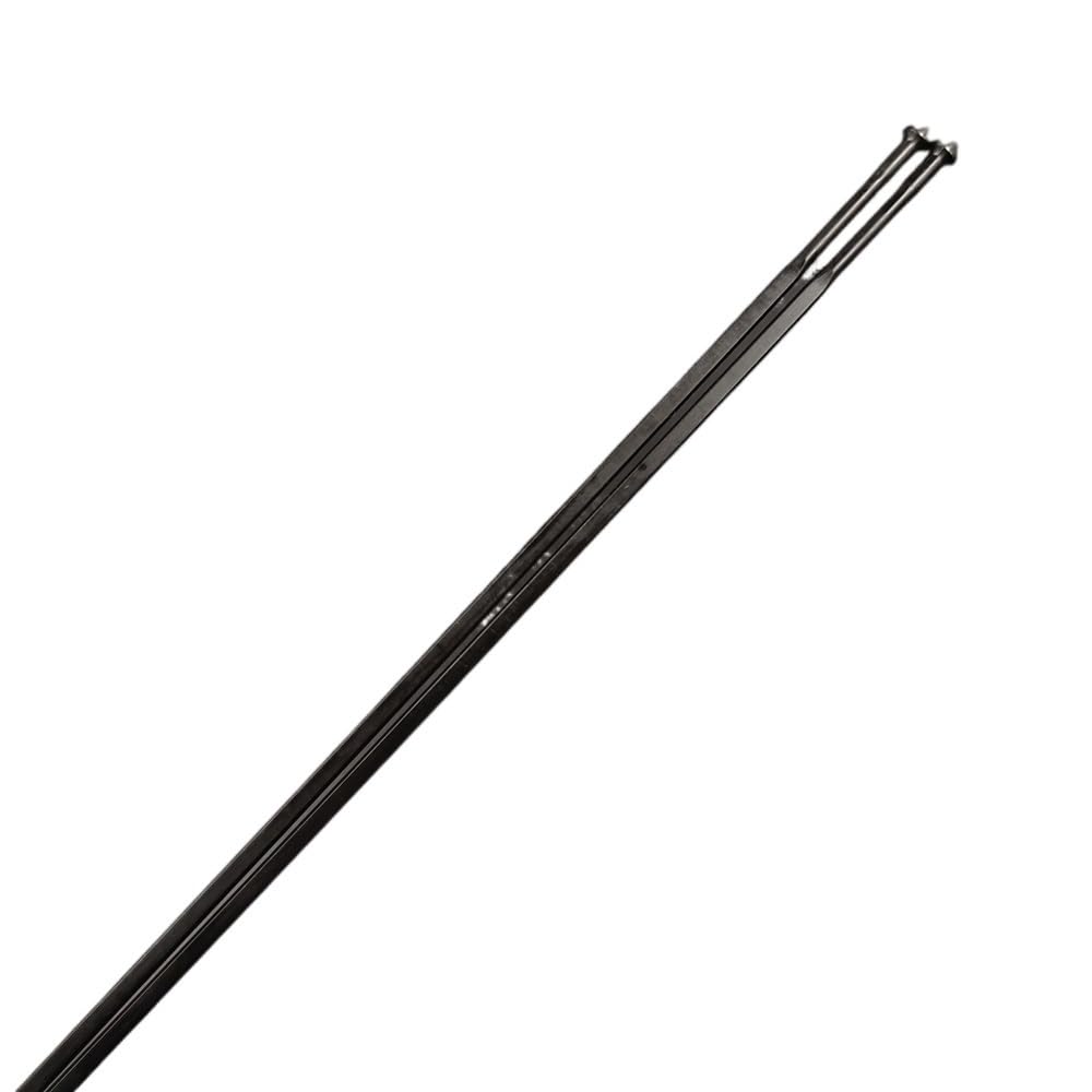 Raggi Bicicletta 10 Pz/Lotto Bicicletta A Lama Piatta Raggio 14G Calibro 2.0mm in Acciaio Inox Tirare Dritto Nero MTB Bici da Strada(288mm)