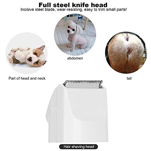 Aparador elétrico para pelos de animais de estimação, polidor de unhas, baixo ruído para aparar pelo