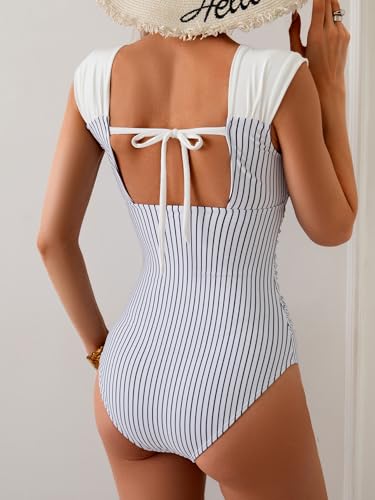 Image of B2prity Women's One Piece Swimsuit Tummy Control Full Coverage Bathing Suit