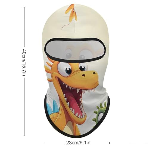 Balaclava Mask for Men Balaclava Ski Mask Cartoon Dinosaur Images Winter Face Mask Face Cover for Cycling miniatura 2
