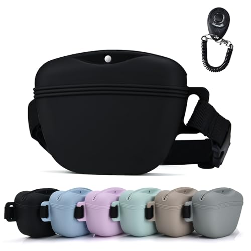 AOKLANT Pet Training Snack Pouch with Clicker 2.0 Upgraded Magnetic