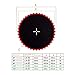 Zxpjkyu Trampoline Replacement Mat Jumping Cushion Round Home Equipment Outdoor Parts Premium Reusable Trampoline Jumping Cloth, Red 42 Buckle