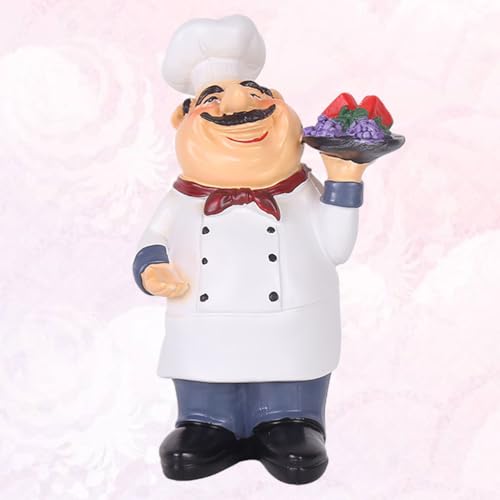 Figurine de chef français Amosfun pour décoration de table de cuisine - 6