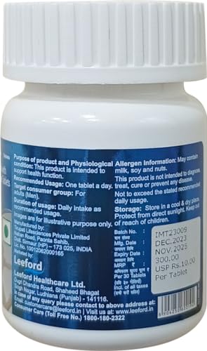 Image of Multivitamin Tablets for Men | With Vitamin C, B3, A, Calcium, Zinc, Ginseng Ext. & Mineral Blend | For Daily Vitality, Immunity & Metabolism Support (30 Tablets)