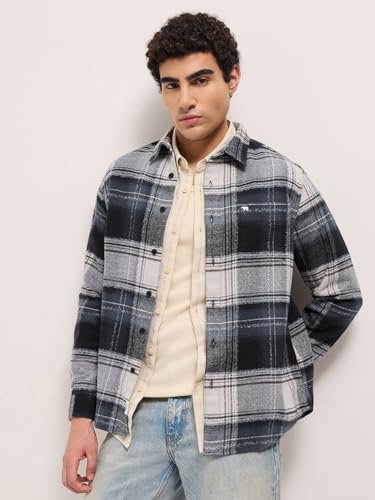 Image of THE Bear House Men's Printed Relaxed Fit Shirt