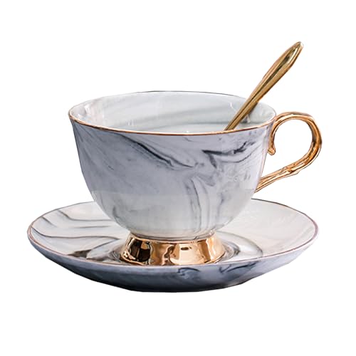 Porzellan-Teetasse, Kaffeetassen-Set für Morgentee, mit Kaffeetasse +...