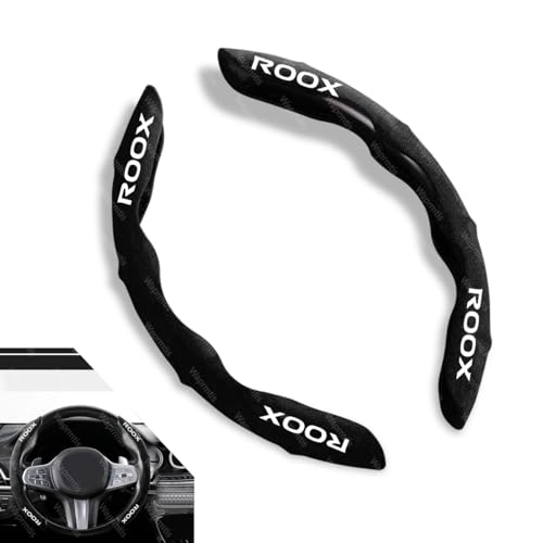 ルークス ハリアー ハンドルカバー 車用 ステアリングカバーアンチスリップ 超薄型 ホイールカバー ROOX ルークス 40系 汎用 軽自動車 普通車 ハンドル 保護カバー取付簡単 吸汗性 耐摩耗性 汚れ防止 オールシーズン対応 車用品 アクセサリー(ブラ