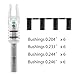 LEANPRO 6 PCS G Lighted Nocks for Arrows.165 .204 .233 .244 .246 inch ID/X,H,S,GT Bushings Pull Up/Down Switch for Archrey Hunting LED Nock