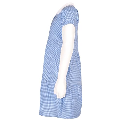Vestidos de uniforme escolar cómodos y suaves pack de 2 a cuadros con botones 6