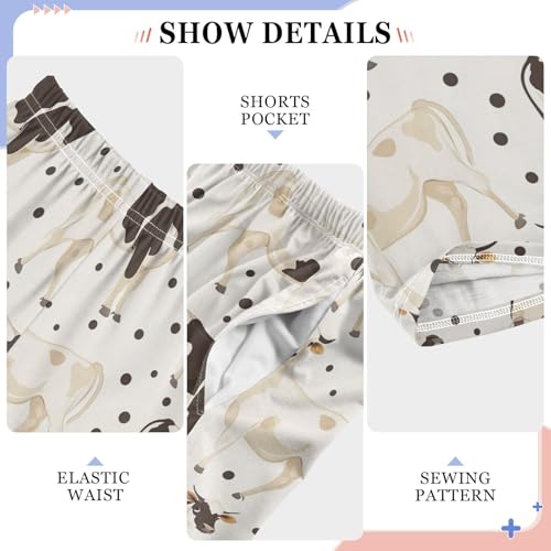 Vdsrup Cows Polka Pajama Pants Pajama Bottoms Soft Sleep Pjs Lounge Pants S4