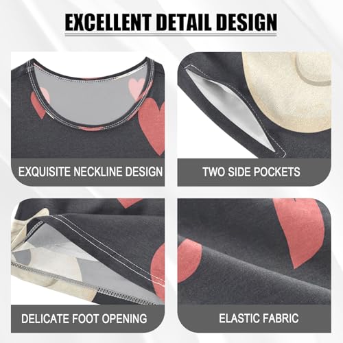 senya Short Sleeve Pajamas Sets Summer Cotton Sleepwear Duck Pink Love4