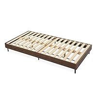 LOWYA 木目調すのこベッドフレーム単体 シングル　　ウォルナット 41NgJVzum1L._SS200_.jpg