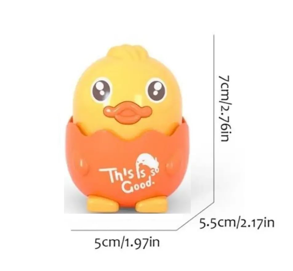 IndusBay® Set of 2, Cute Sliding Duck Car Press & Release Inertia Press Run Slide Mini Cartoon Animal Wind Up Toys for Infant Toddler Boy Girl Toys for Kids, Multicolor - Image 2 thumbnail