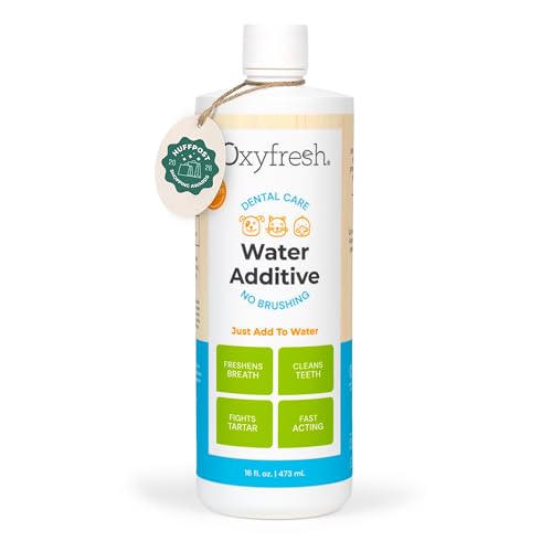 Oxyfresh Premium Pet Dental Care Solution Pet Water Additive: Best Way to Eliminate Bad Dog Breath...