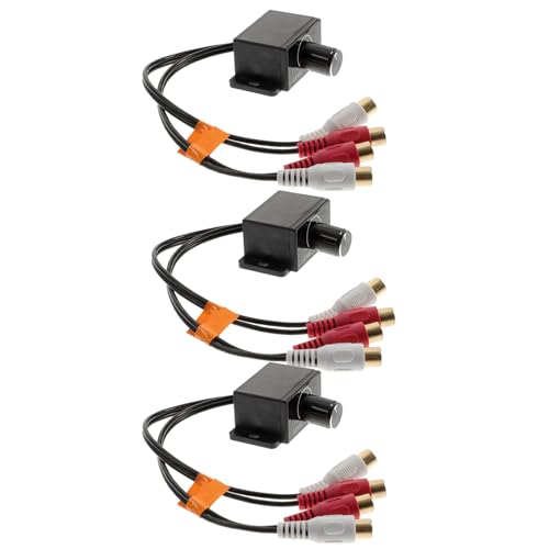 Amplificateur audio voiture contrôleur volume RCA universel bouton basses installation discrète