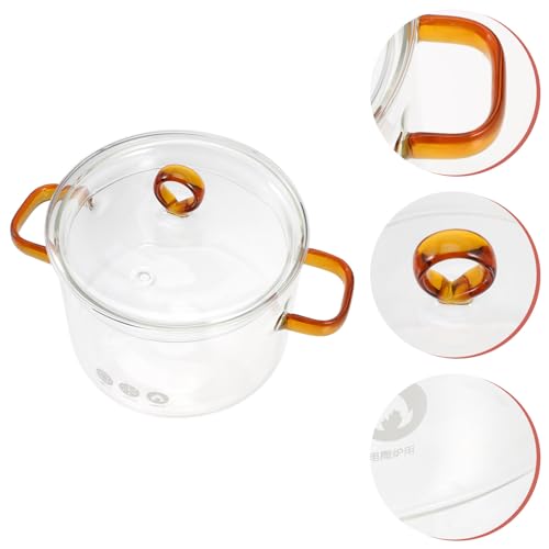 Casserole transparente en verre borosilicate 1500 ml induction - 5