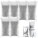TOGGATH 6-Pack Refillable Water Filters Refills Compatible with Brita Refillable Filter Shell, Fits Brita Water Filtration System, Pitchers & Dispensers, 2 Months Lifespan, 80% Less Plastic
