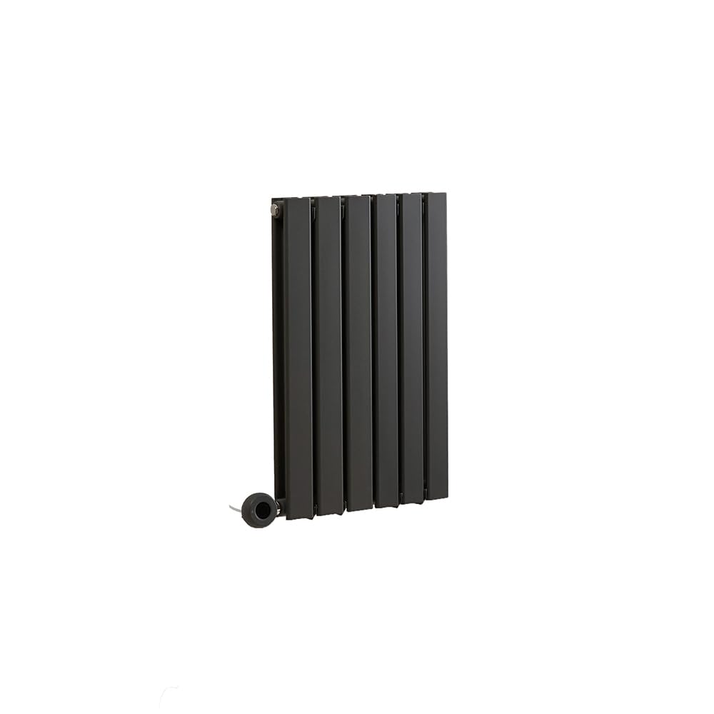 Milano Alpha 600W Anthracite Horizontal Double Flat Panel WiFi Electric Radiator - 635mm x 420mm