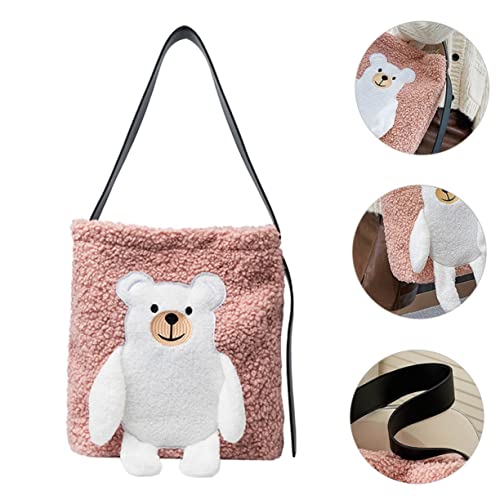VALICLUD Bolsa De Ombro De Urso Bolsa Feminina Bolsa Crossbody Para Bolsa De Ombro Bolsa De Pelúcia