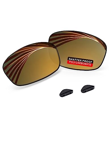 Image of PRO+ Polycarbonate Replacement Lenses & Nose Pads for Oakley Fives Squared(4+1) OO9238 Sunglasses