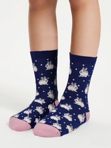 Image of COTTON DAY 7 Days of the Week Gift Box Kids Girls Fashion Short Socks Cute Animal, Floral, Stars, Stripes & Polka Dots Design