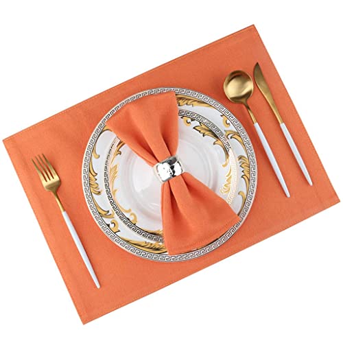 Nappe en lin avec serviettes de table lot de 4 pour habiller vos réceptions