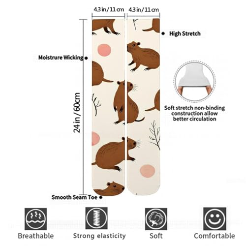 Long Thigh High Socks Cotton Warm Over The Knee Socks Tall Boot Stockings3