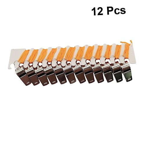Silbatos de acero con cuerda YARNOW, pack 12 unidades miniatura 5