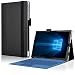 Produktbild UC-Express Microsoft Surface Pro 6 / Surface 2017 / Surface Pro 4 Cover Tasche mit praktischer Stand Funktion Case aus Robustem Kunstleder Hülle Case Schwarz
