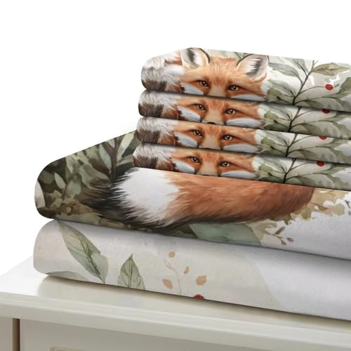 Housse de couette imprimé 3D cerf en microfibre de qualité supérieure super king