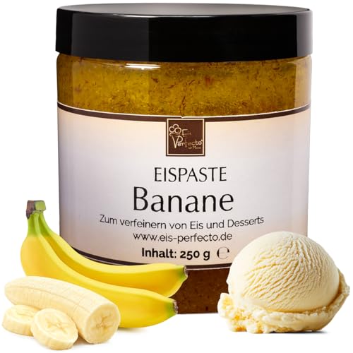 Banane Eispaste Eis Aroma Variegatos Eis Desserts Pralinen Zum Verfeinern von leckerem Eis Getränke Kuchen Kekse Tortencremes u. Eiscremes Inhalt 250 g