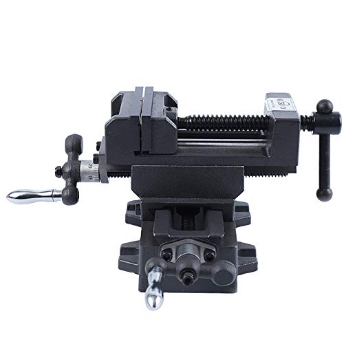 KATSU Morsa a Croce per Trapano a Colonna 100mm, Industriale Heavy Duty Morsetto a Morsa a Croce Meccanica a 2 Assi per Manutenzione di Macchine per Fresatrici da Officina