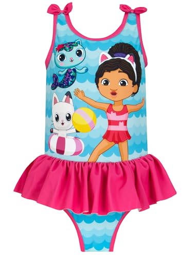 DREAMWORKS GABBY'S DOLLHOUSE Swimsuit | Girls' One-Piece Swimwear | Bathing Suit Girls