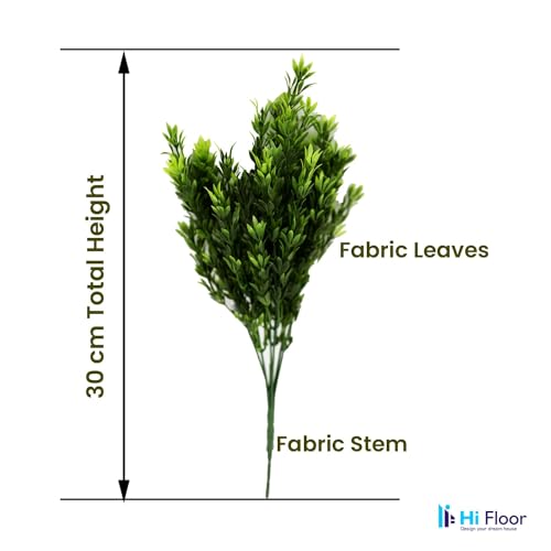 Image of Enhance Your Space with Artificial Green Plant Decor Foliage for Stunning Interiors Decorative Items for Home;Office; Room; Living Room; Table; (Without Vase)
