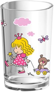 Emsa Kinder-Trinkglas Kids, 0,2 Liter, Motiv: Princess